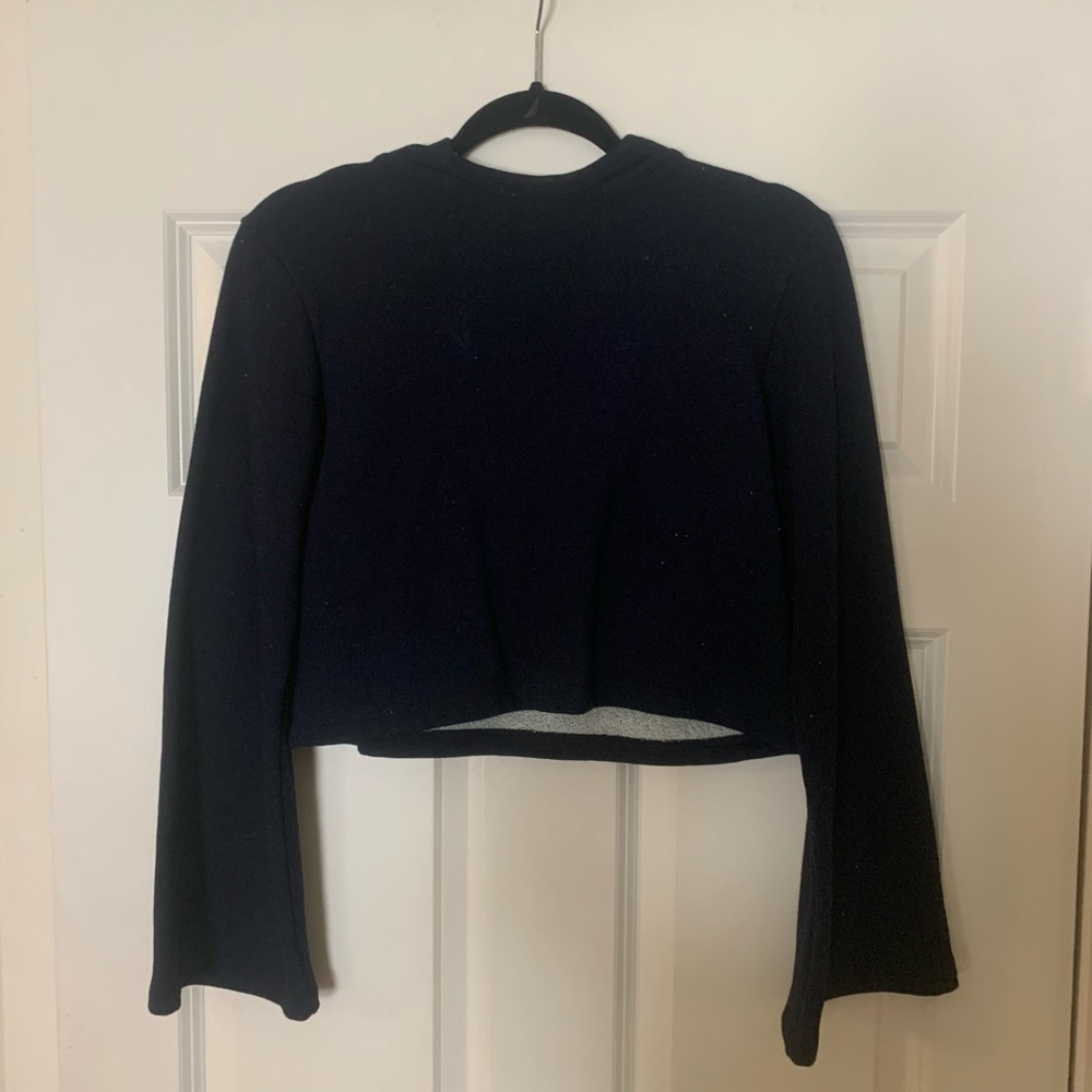 Selva Negra- Indigo Dyed Cropped Hoodie - Size 6
